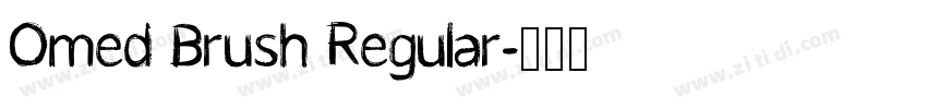 Omed Brush Regular字体转换